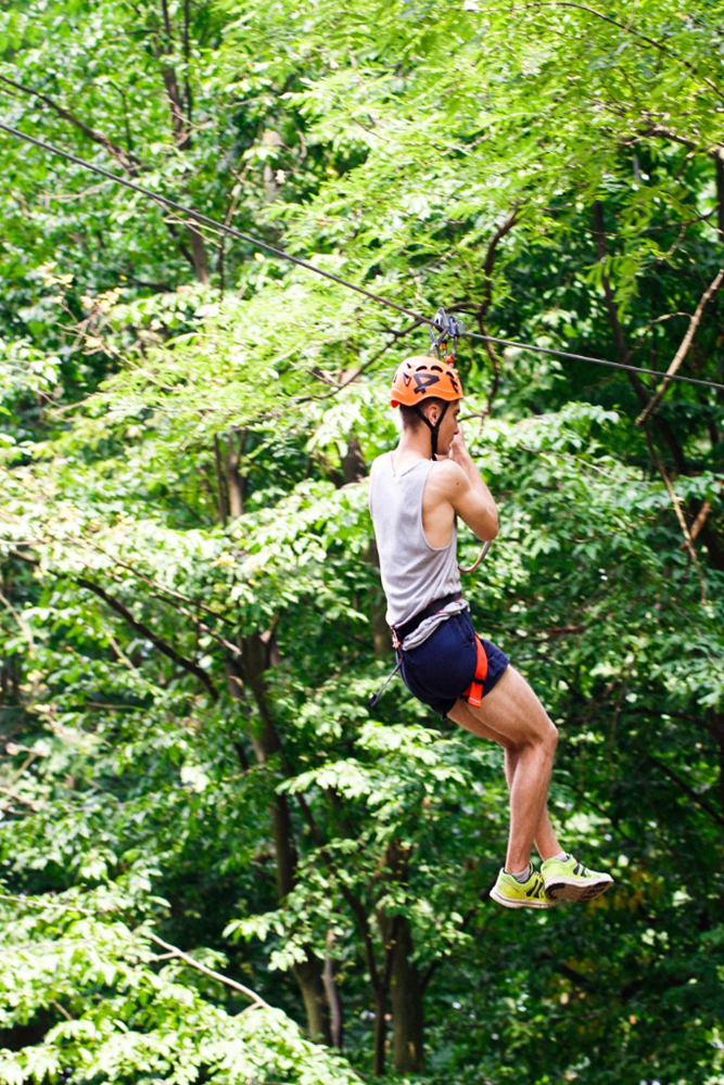 Ziplining: Experience a thrill by flying through the jungle canopy at parks like Hanuman World or Flying Hanuman.
